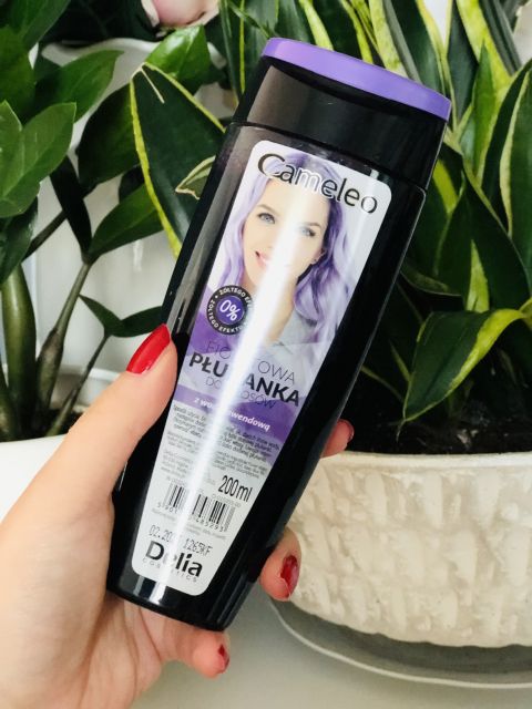 delia płukanka do włosów fioletowa