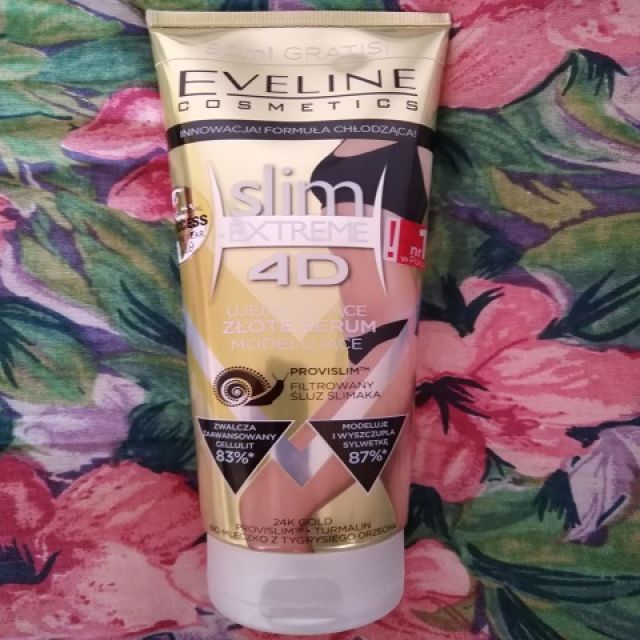Eveline slim extreme 4D ujędrniające złote serum modelujące 