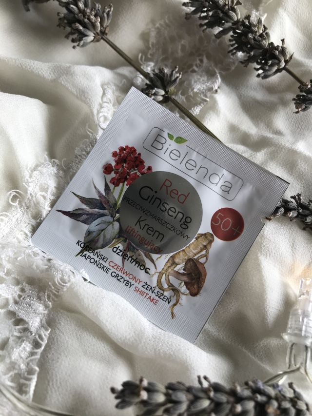 Bielenda Red Ginseng, Krem do twarzy na dzień i na noc, Przeciwzmarszczkowy, Liftingujący, 60+