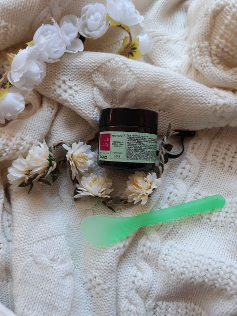 Natural Whitetree Cosmetics Maseczka do twarzy z olejem konopnym