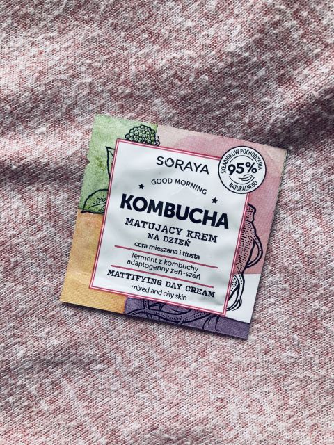 Soraya Kombucha, Krem do twarzy, Matujący, Na dzień, Cera mieszana i tłusta