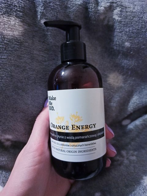 Make Me Bio Mydło w płynie, Orange Energy, Delikatne, Z wodą pomarańczową i olejkami
