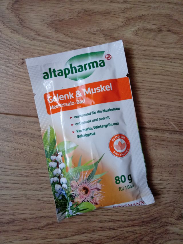 Altapharma Sól do kąpieli, Morska, Relaksująca, Gelenk & Muskel