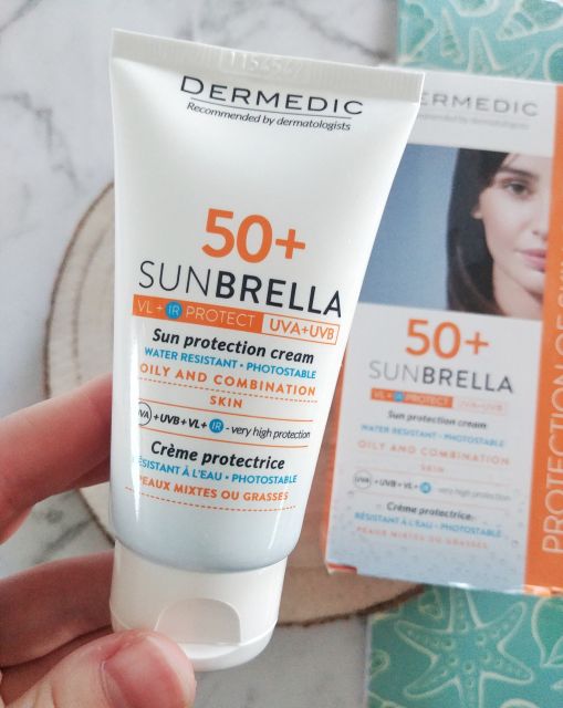 Dermedic Sunbrella, Krem do twarzy, Ochronny, Do cery tłustej i mieszanej, SPF50+