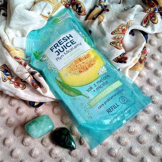 Bielenda Fresh Juice, Płyn micelarny do twarzy, Oczyszczający, Z bioaktywną wodą cytrusową, Sok z melona i micele, Cera problematyczna