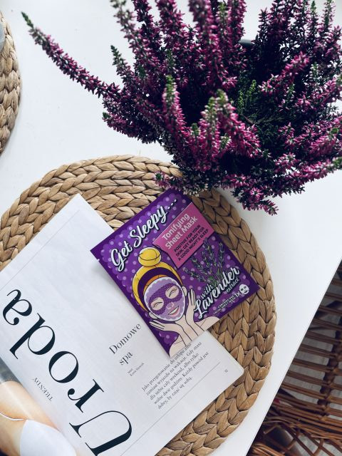 Mascot Europe Maska do twarzy w płacie, Tonifying Sheet Mask, Get Sleepy…, Z wyciągiem z lawendy