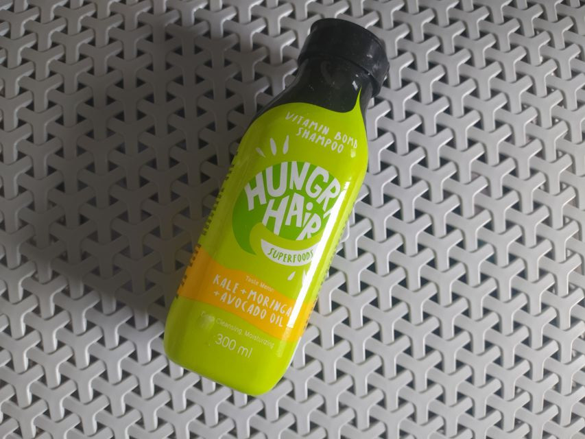 Hungry Hair Superfoods, szampon do włosów, oczyszczający,  Kale + Moringa + avokado oil