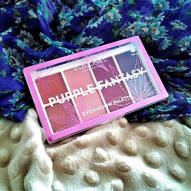 Vollare Cosmetics Paleta 8 cieni do powiek, Purple Fantasy 