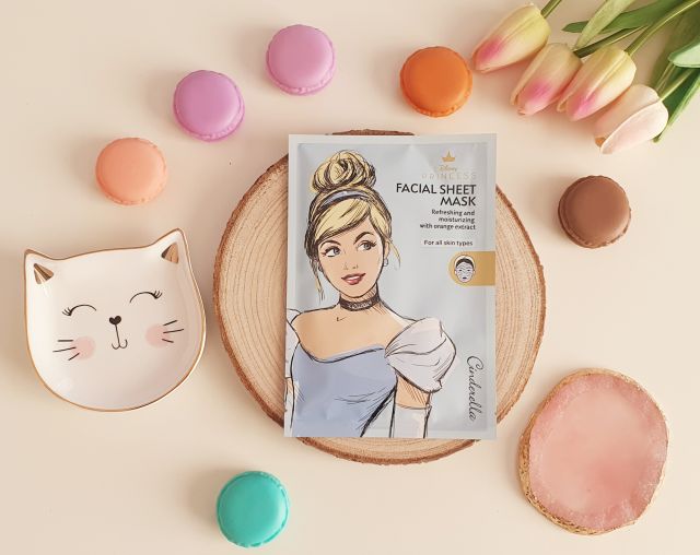 Disney Beauty & Care Maska do twarzy w płacie, Face Mask, Cinderella