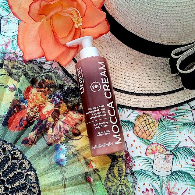 Lirene Mocca Cream, Brązujący krem nawilżający do ciała z organiczną wodą kokosową