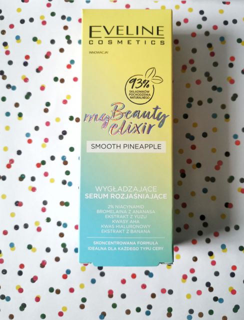 Eveline MyBeauty Elixir, smooth pinapple, wygładzające serum rozjaśniające 