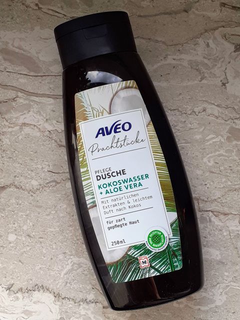 Aveo Żel pod prysznic, Prachtstücke, woda kokosowa i aloes