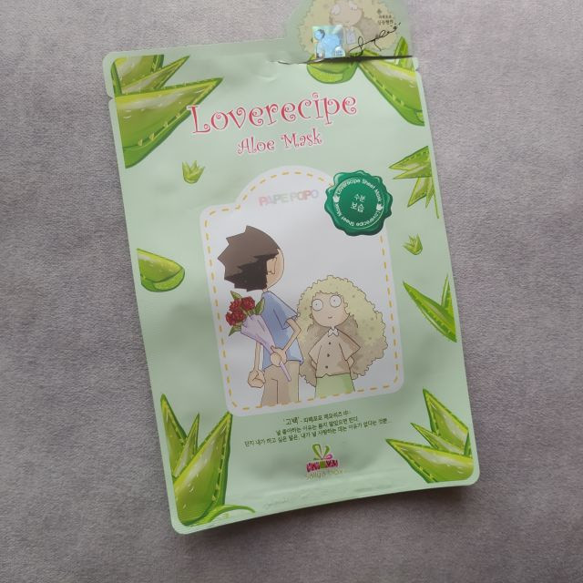 Sally's Box Love Recipe, Maska do twarzy w płacie, Aloe Mask