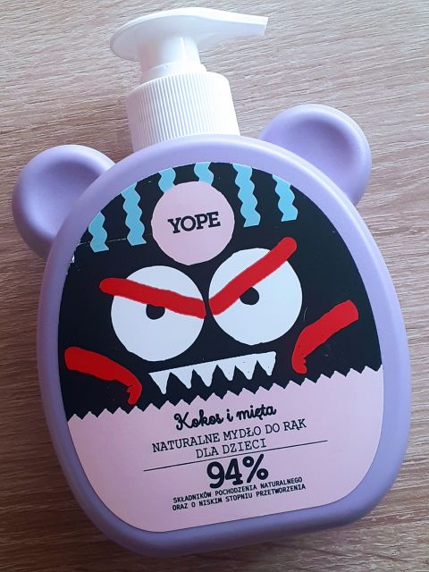 YOPE Mydło w płynie, Dla dzieci, Mięta i kokos
