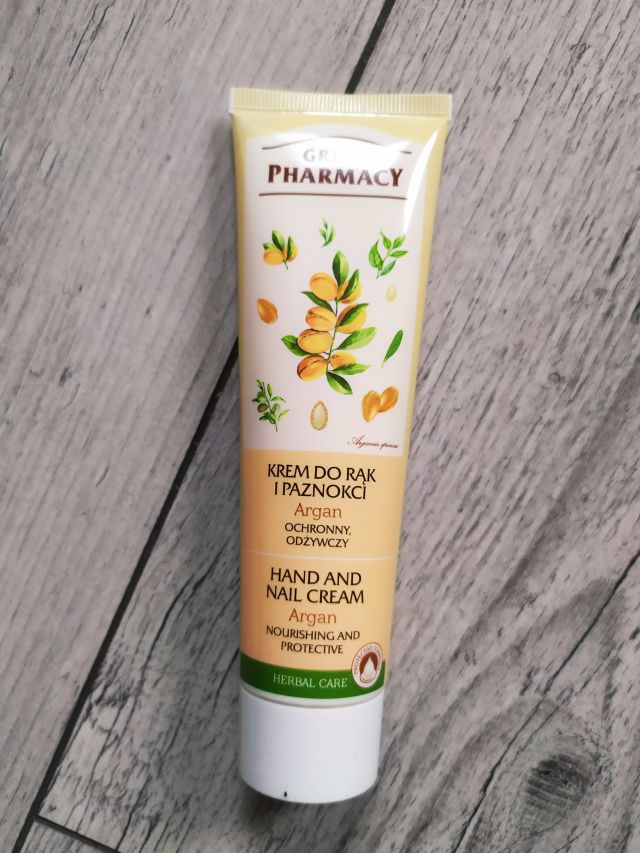 Green Pharmacy Krem do rąk i paznokci, Ochronny i odżywczy, Argan