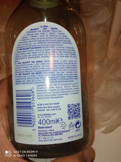 MicellAir Nivea Płyn micelarny