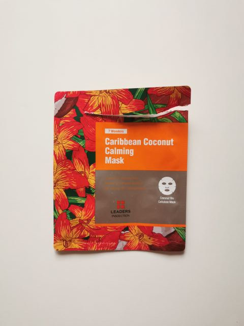 Leaders Cosmetics 7 Wonders, Maska w płacie, Caribbean Coconut Calming Mask