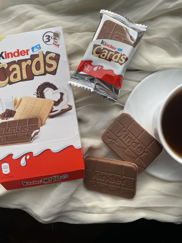 Kinder Cards ciastka 
