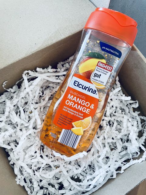 Elcurina Żel pod prysznic, Mango & Orange