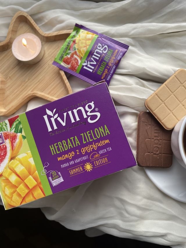 Herbata zielona irving mango z grapefruitem