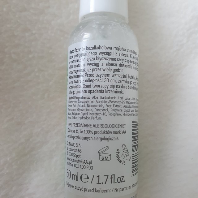 AA Wings of color Matt Fixer utrwalacz makijażu