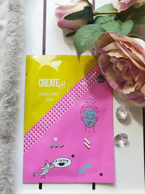 CREATEit! Maseczka do twarzy w płacie, Nawilżająca, La La La