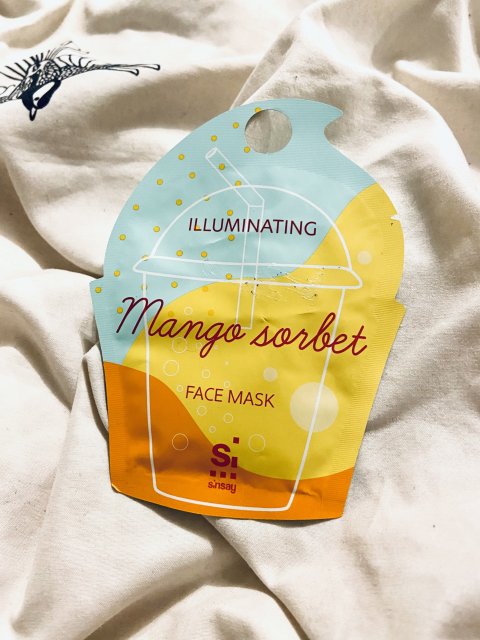 SINSAY Maseczka do twarzy, Rozświetlająca, Mango Sorbet