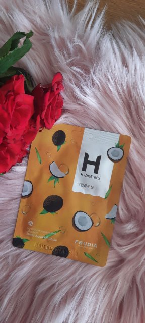 Frudia Maska do twarzy w płacie, My Orchard Squeeze Mask, Coconut, Super Aqua Ampoule, Hydrating