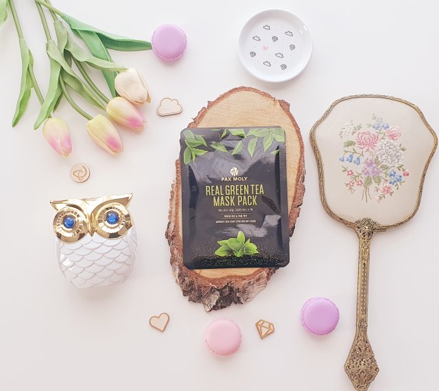 Pax Moly Maska do twarzy w płacie, Real Green Tea Mask Pack