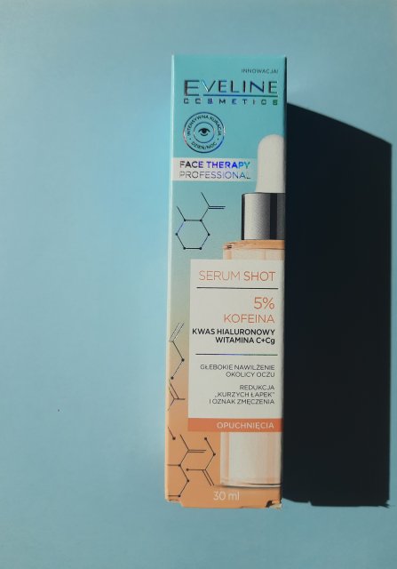 Eveline Face Therapy Professional, Serum Shot, Serum pod oczy, Kofeina 5%, Opuchnięcia