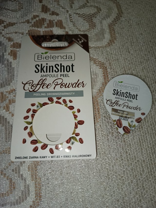 Bielenda Skin Shot, Ampoule Peel, Peeling drobnoziarnisty, Coffe Powder