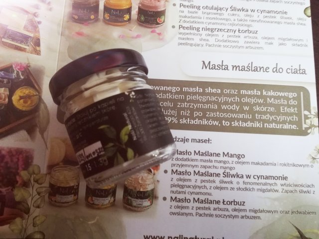 NaLi Natural Masło maślane, Do ciała i twarzy, Śliwka w cynamonie