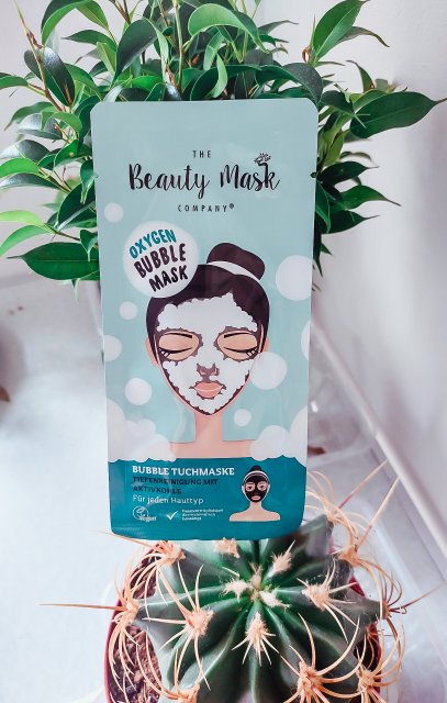 The Beauty Mask Company Maseczka w płacie, Babelkowa, Głęboko Oczyszczająca z Węglem Aktywnym