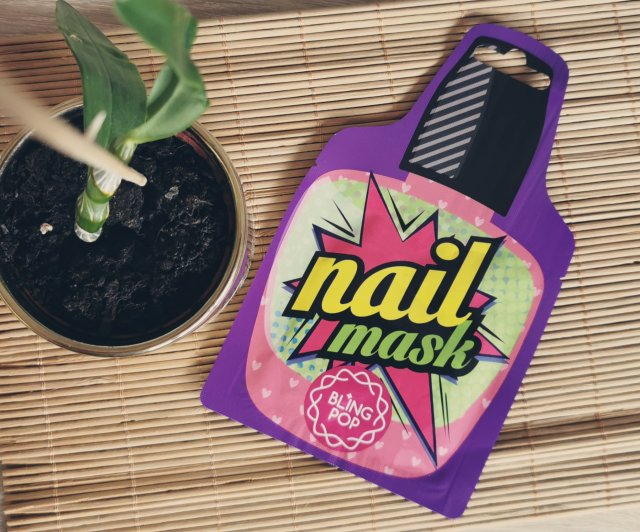 BLING POP Kapturki na paznokcie, Regenerujące, Nail Mask
