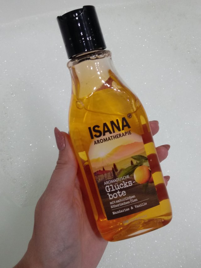 Isana Aromaterapia, Żel pod prysznic, Chwila szczęścia, Mandarynka i wanilia