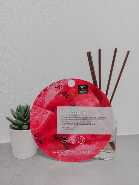PS... Maseczka do twarzy w płacie, Hydrating, Watermelon