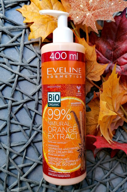Eveline rozgrzewający odżywczo-ujędrniający krem-żel do ciała 99% Natural Orange Extract