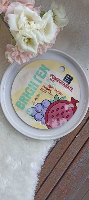 PS... Maseczka do twarzy w płacie, Brightening Pomegranate Mask
