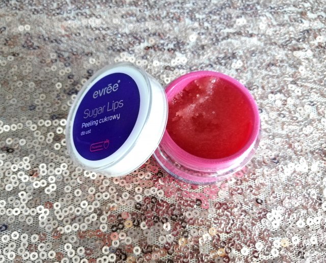 Evree Sugar Lips, Cukrowy peeling do ust, Poziomka