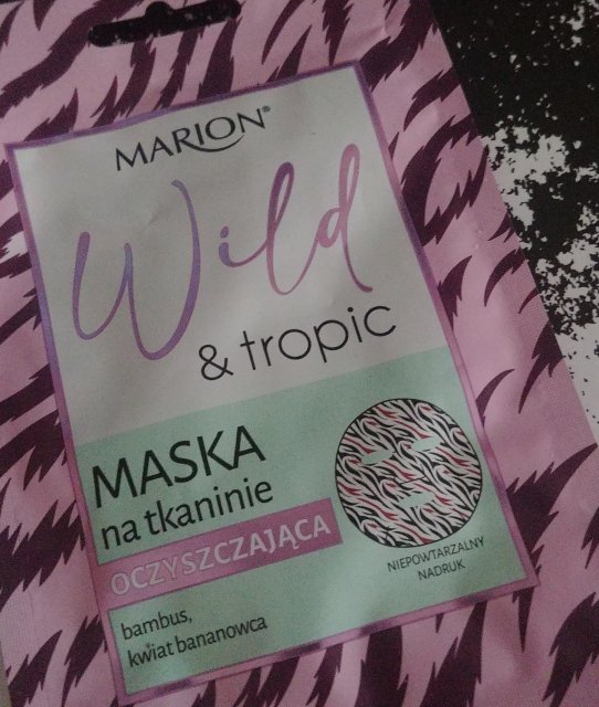 Marion Wild & Tropic, Maska do twarzy na tkaninie, Oczyszczająca, Bambus, kwiat bananowca