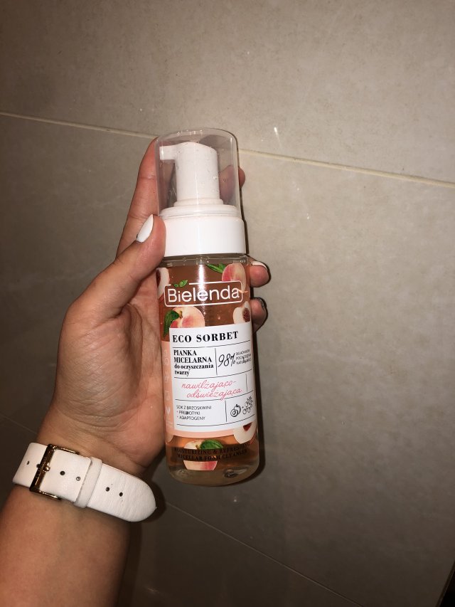 Bielenda Eco Sorbet, Pianka micelarna do oczyszczania twarzy, Nawilżająco-odświeżająca