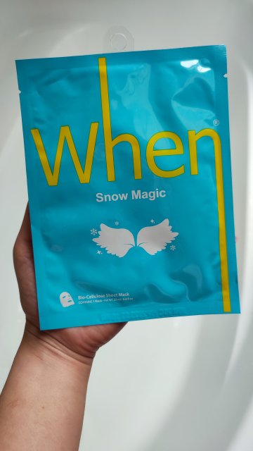 When Simply, Maseczka do twarzy, Rozświetlająca, Snow Magic