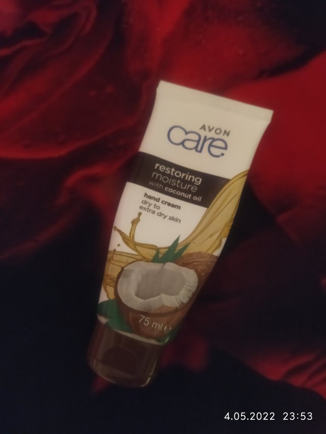 Avon Care, Krem do rąk, Restoring, Coconut Oil