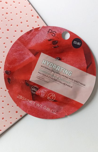 PS... Maseczka do twarzy w płacie, Hydrating, Watermelon