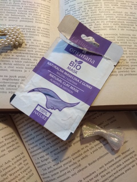 Orientana Maseczka do twarzy, Naturalna, Z glinki, Migdał i szafran