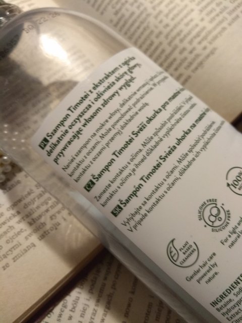 Timotei Szampon do włosów, Głęboko oczyszczający, Ekstrakt z ogórka 