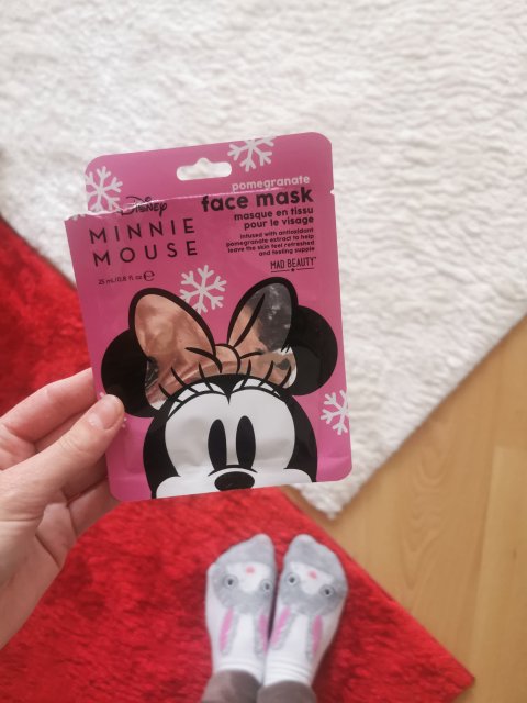 Mad Beauty Maska do twarzy w płacie, Pomegranate, Minnie Mouse
