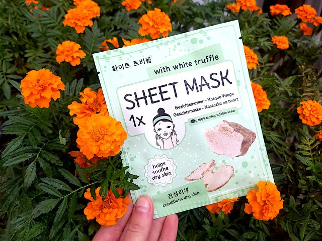 Mascot Europe Maska do twarzy w płacie, With White Truffle