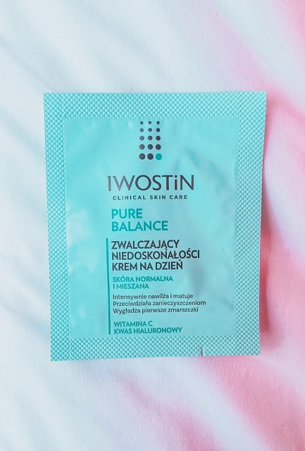 Iwostin Pure Balance, Krem do twarzy, Na dzień, Zwalczający niedoskonałości