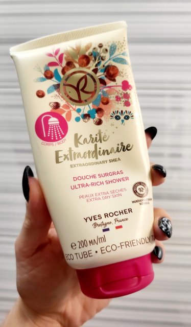 Yves Rocher Żel pod prysznic, Kremowy, Karite Extraordinaire